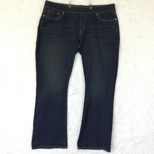Signature Levi Strauss Womens Jeans Totally Shaping Boot Cut Blue Denim Plus 24